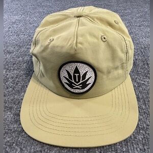 TX Agave Flat Bill Men’s Hat Olive Green Logo Patch Cap